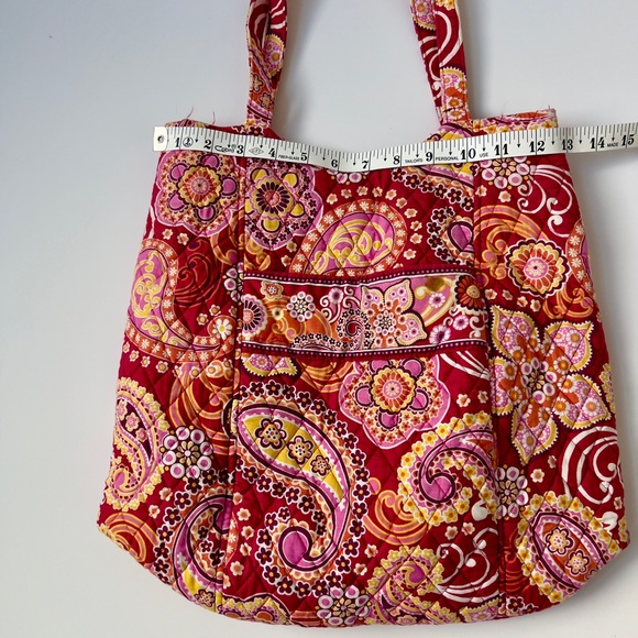 Vera Bradley Floral Paisley Tote Bag - Red and Pink - Picture 4 of 7